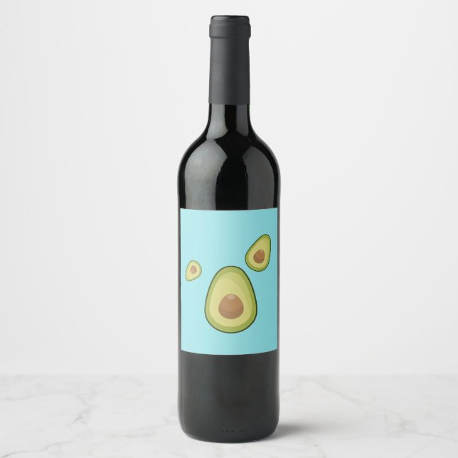 Avocado is My Spirit Fruit Wine Label (Front)
