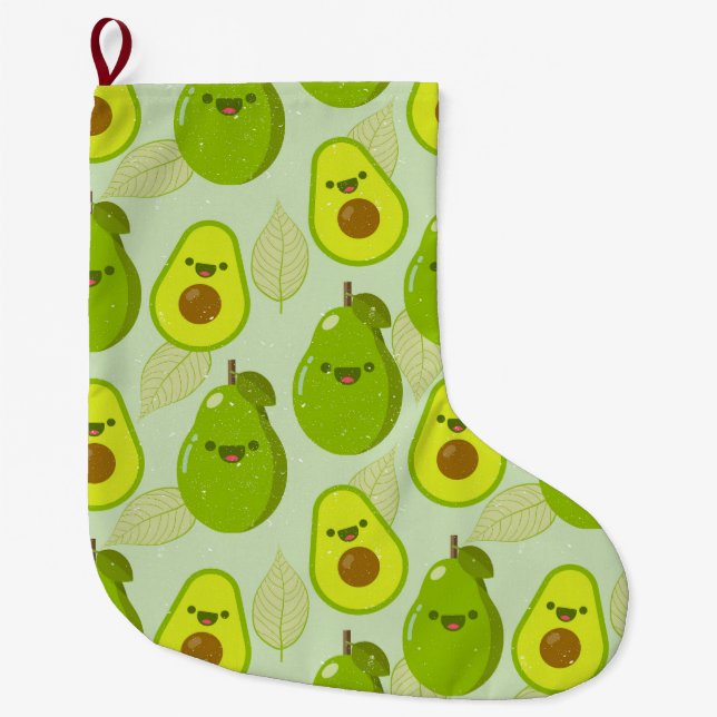Avocado Large Christmas Stocking (Front)