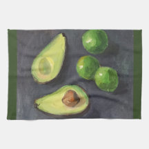 Avocado Lime Green Gray Art