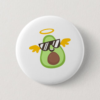 avocado love 6 cm round badge