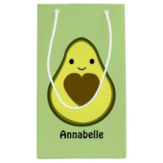 Avocado Love Cute Avocado with a heart Pit Small Gift Bag