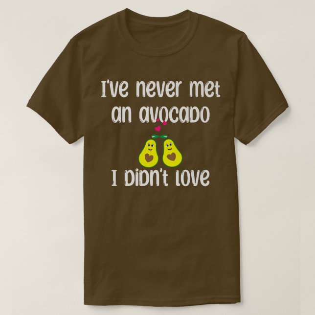 Avocado Love Cute Girl Who Just Loves Avocados Wom T-Shirt (Design Front)