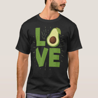 Avocado Love Funny Food Avocados Lover Vegan  T-Shirt