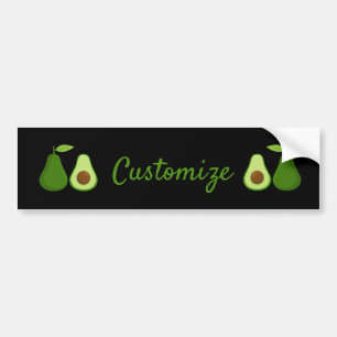 Avocado Lover Design Thunder_Cove Bumper Sticker