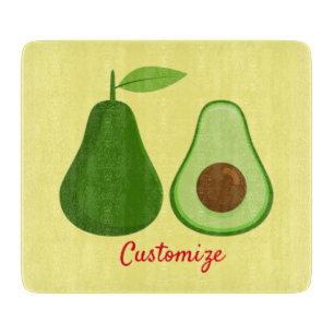 Avocado Lover Design Thunder_Cove Cutting Board