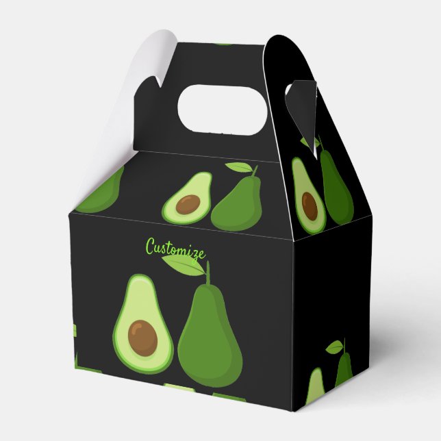 Avocado Lover Design Thunder_Cove Favour Box (Front Side)