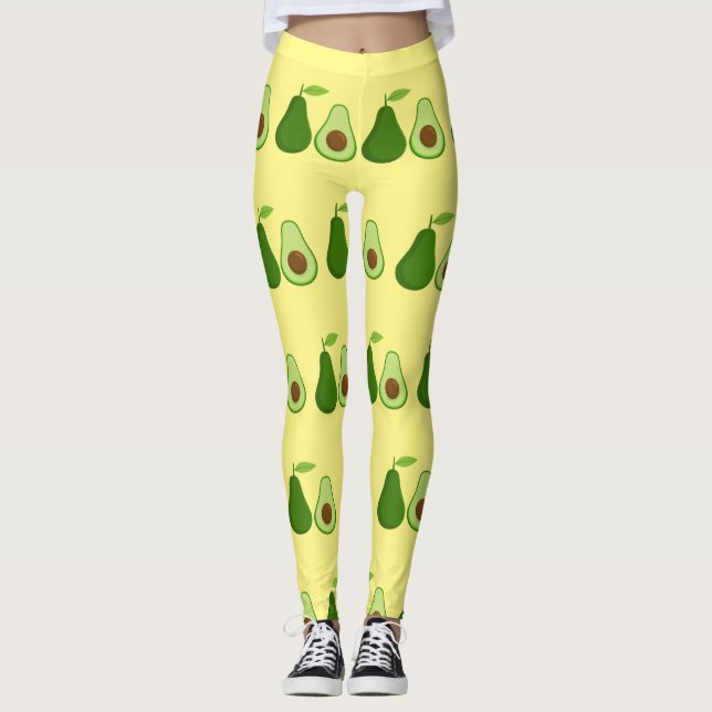 Avocado Lover Design Thunder_Cove Leggings (Front)