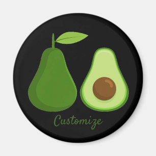 Avocado Lover Design Thunder_Cove Magnet
