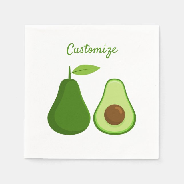 Avocado Lover Design Thunder_Cove Napkin (Front)