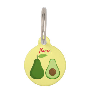 Avocado Lover Design Thunder_Cove Pet Tag