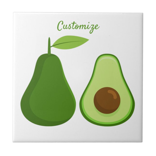 Avocado Lover Design Thunder_Cove Tile (Front)
