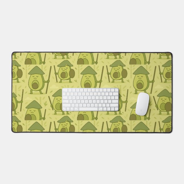 Avocado Martial Arts Warrior  Desk Mat (Keyboard & Mouse)