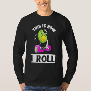 Avocado On One Wheel Hoverboard Electric Skateboar T-Shirt