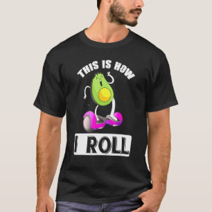 Avocado On One Wheel Hoverboard Electric Skateboar T-Shirt