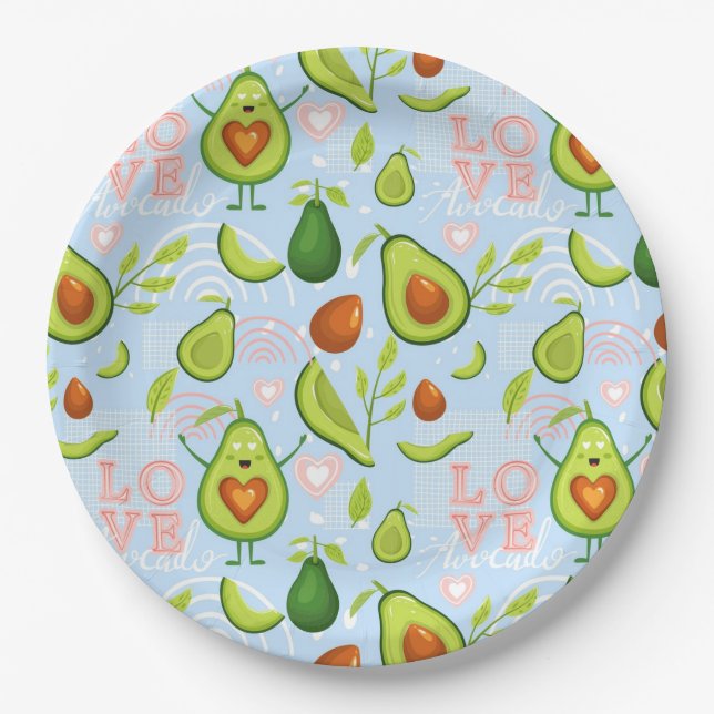 Avocado Paper Plate (Front)