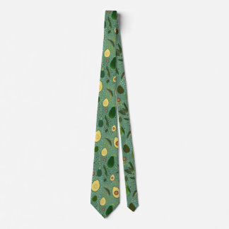 Avocado Party Pattern Tie