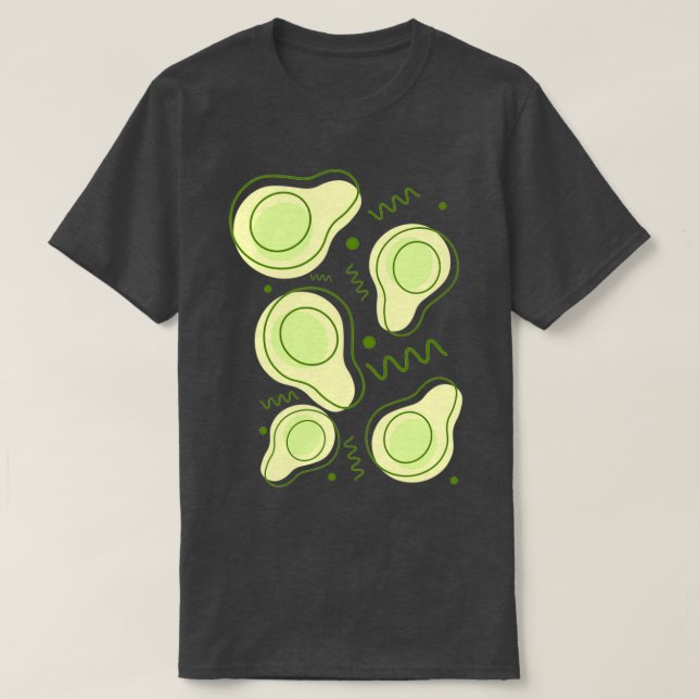 Avocado Pattern 9 2 T-Shirt (Design Front)