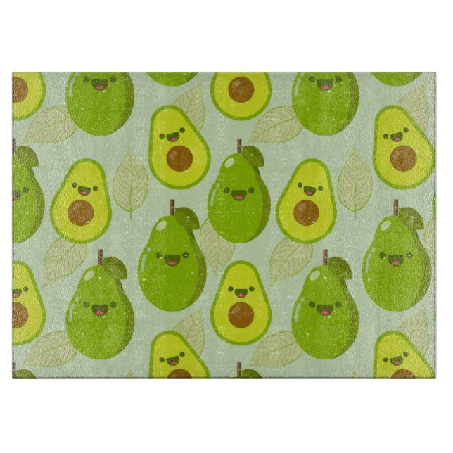 Avocado Pattern Cutting Board (Front)