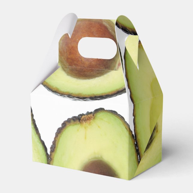 Avocado Pattern Favour Box (Front Side)