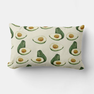 Avocado Pattern Lumbar Pillow