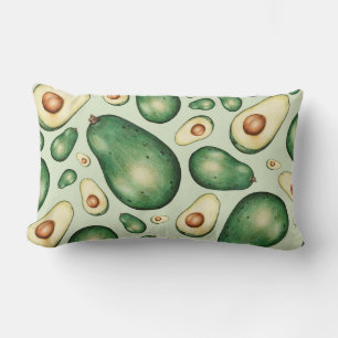 Avocado Pattern Lumbar Pillow