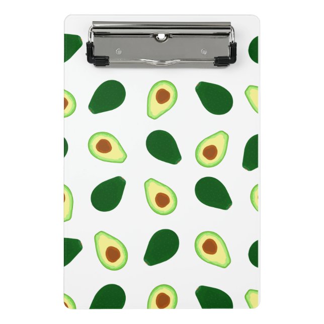 Avocado Pattern Print Mini Clipboard (Front)