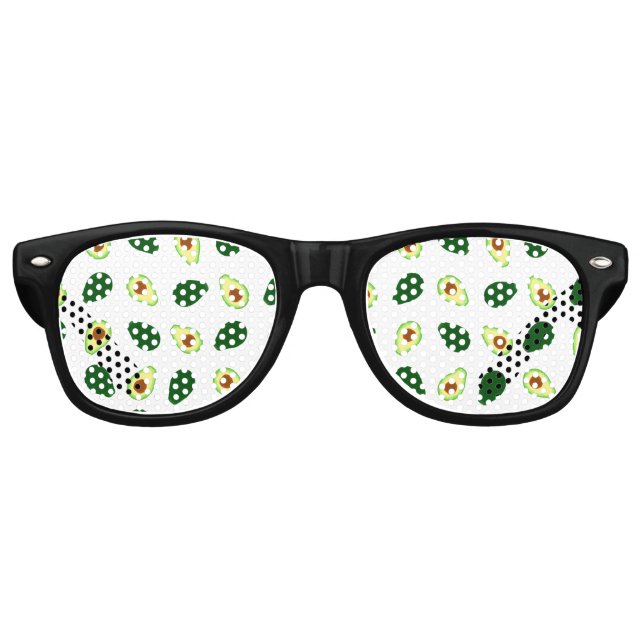 Avocado Pattern Print Party Sunglasses (Front)