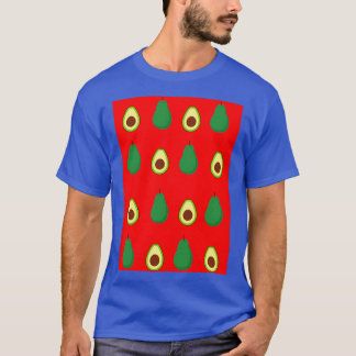 Avocado pattern red T-Shirt