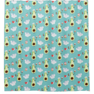 Avocado Pattern Shower Curtain