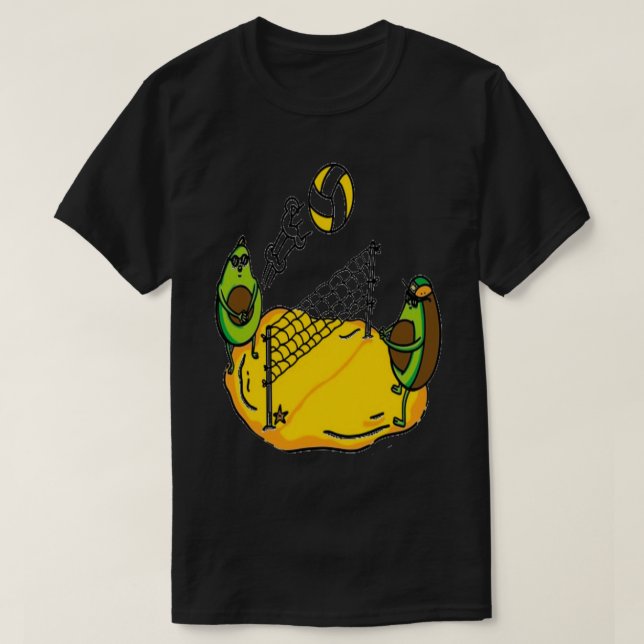 avocado playing ball 2 T-Shirt (Design Front)