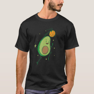 Avocado Playing Basketball T-Shirt