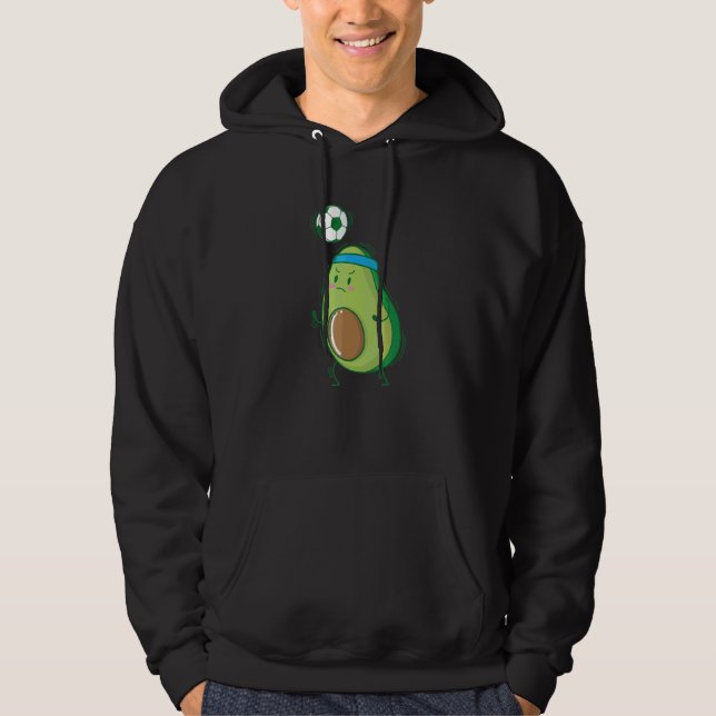 Avocado Plays Soccer Hoodie (Front)