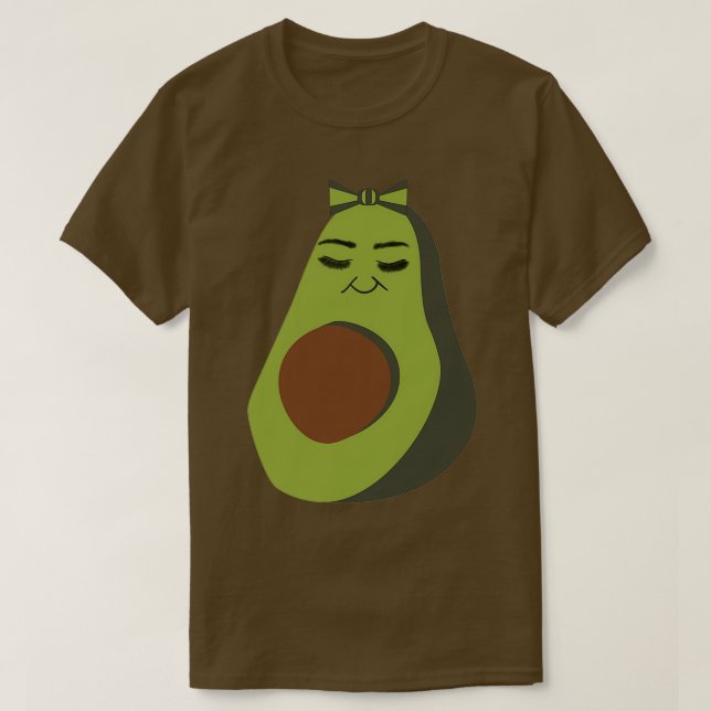Avocado plush pattern Cute Avocado avocados Avocad T-Shirt (Design Front)