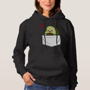 Avocado Pocket Eating Vegan Fruit Avocado Hoodie
