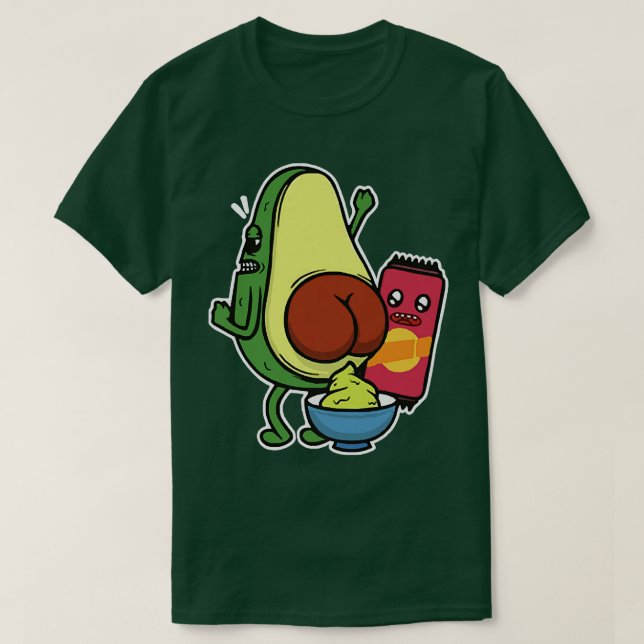 Avocado Pooping Guacamole The Original Party T-Shirt (Design Front)