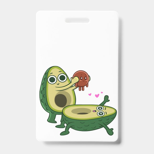 Avocado pregnancy ID badge (Front)