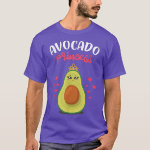 Avocado Princess With Crown Funny Guacamole Vegan  T-Shirt