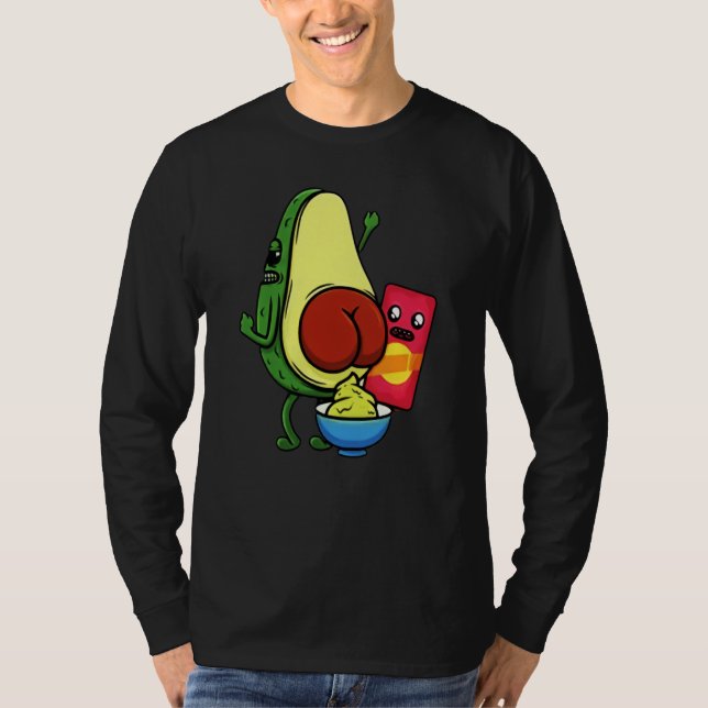 Avocado Pun Wordplay Healthy Eating Habit Vegan Ve T-Shirt (Front)