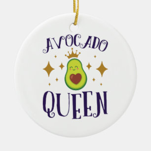 Avocado Queen Ceramic Tree Decoration