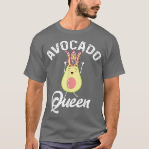 Avocado Queen Guacamole Fan Vegan Veggie Vegetaria T-Shirt