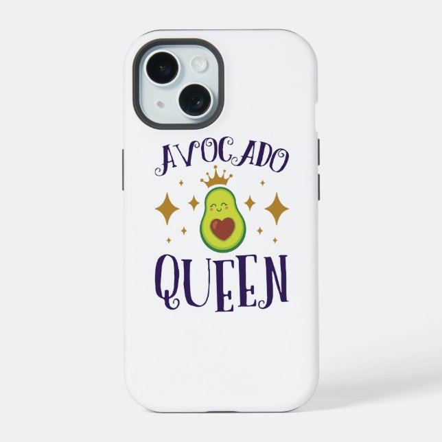 Avocado Queen iPhone 15 Case (Back)