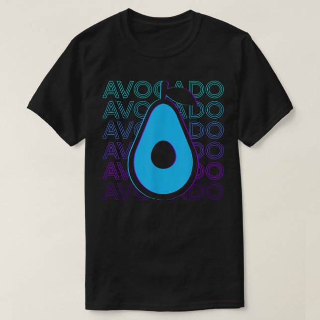 Avocado Retro Avocado  T-Shirt (Design Front)