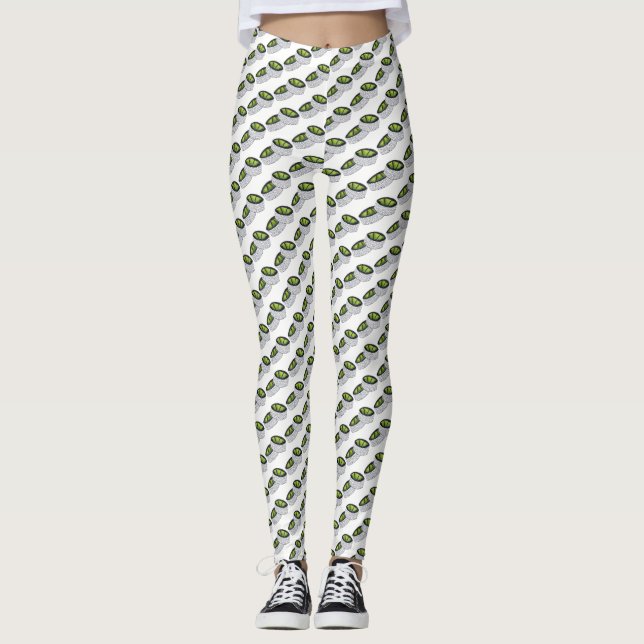 Avocado Roll Japanese Restaurant Sushi Food Foodie Leggings (Front)