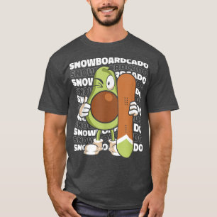 Avocado Snowboarder Snowboarding Winter Sports T-Shirt