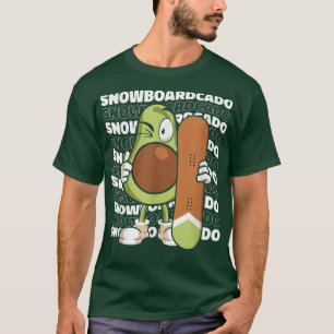 Avocado Snowboarder Snowboarding Winter Sports T-Shirt