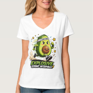 Avocado Sprint Mode Cardio Runner Fitness Tee