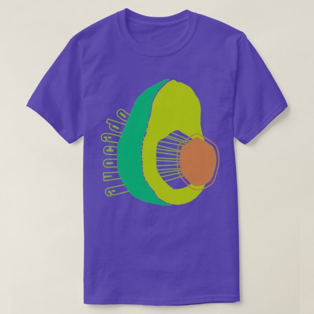 AVOCADO STICKER T-Shirt (Design Front)