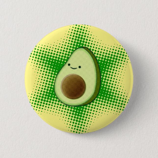 Avocado Superstar 6 Cm Round Badge (Front)