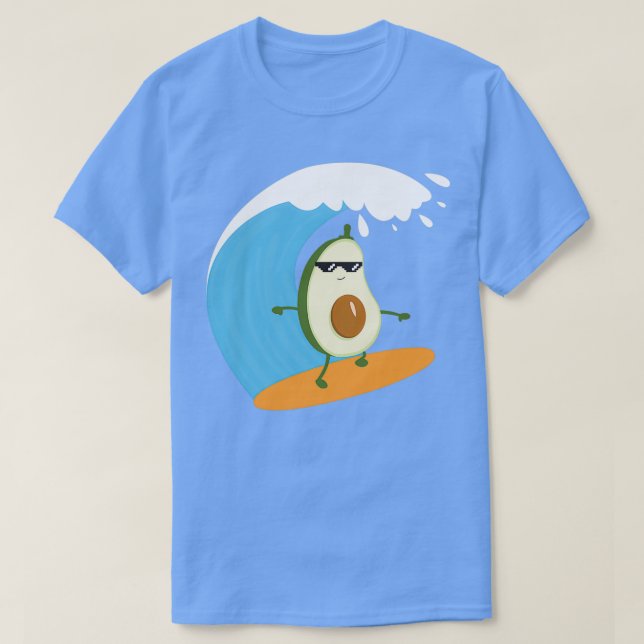 Avocado Surfing Classic TShirt (Design Front)