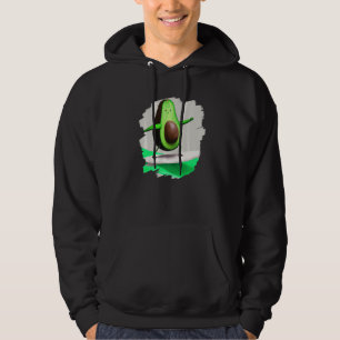 Avocado Surfing Surfer Riding Wave Ocean Cool Surf Hoodie